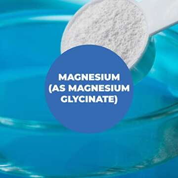 Magnesium Glycinate 200mg Capsules (Glicinato de Magnesio) - Vegan Magnesium 200mg for Restful Sleep & Mood Support, Muscle Comfort, Bone & Nervous System Health. 60 Chelated Magnesium-Glycinate Caps