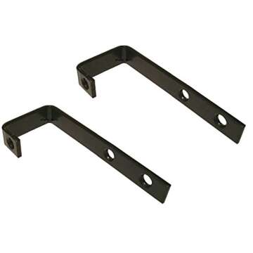 1" Inside Black Bunk Bed Ladder Hooks (1/2" Width x 3 1/2" Length) - Set of 2