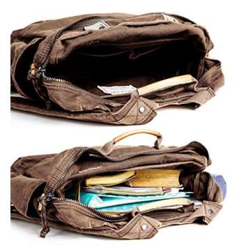 Gootium Canvas Backpack for Men and Women - Stylish Rucksack