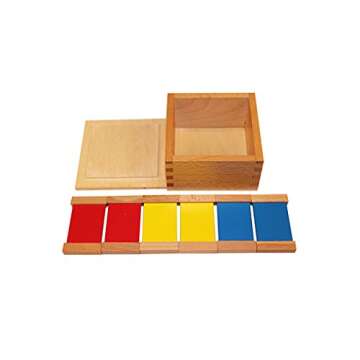 Adena Montessori Color Tablets(1st Box) Materials Color Recognition and Sorting Toys Early Childhood...