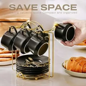 Lareina Espresso Cups Set - Chic Design for Coffee Lovers