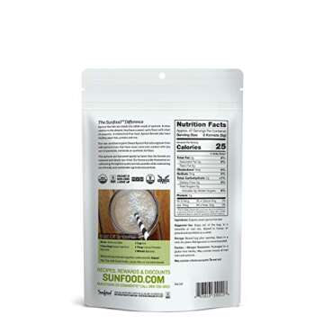 Sunfood Apricot Kernels, Sweet, 8oz, Organic