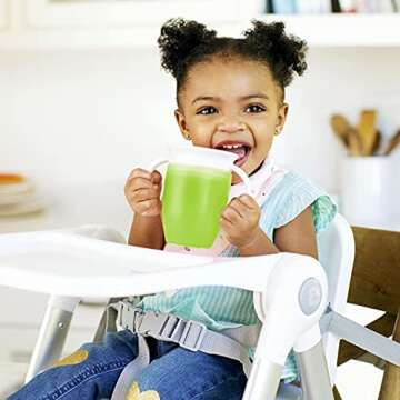 Munchkin® Miracle® 360 Trainer and Toddler Sippy Cup Set, Spill Proof, 7 and 10 Ounce, 3 Pack, Blue/Green