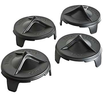 Rockler Bench Cookies Finishing Cones (4-Pack) – Fits Snugly Over Work Grippers for a Fail-Safe Project Finishing System - Cones Nest for Easy Storage - Router Accessories