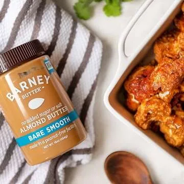 Barney Butter Almond Butter - Smooth, No Sugar, Vegan 16oz