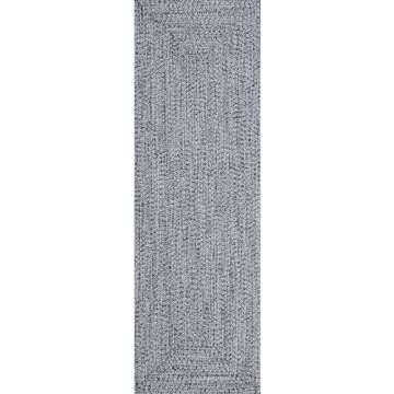 nuLOOM 2x8 Solid Indoor/Outdoor Area Rug - Pet-Friendly Quality