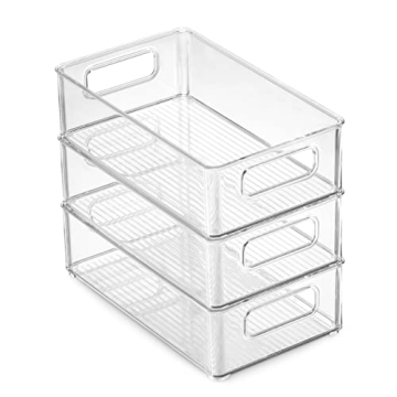 Set of 8 Versatile Organizer Bins for Kitchen & Home