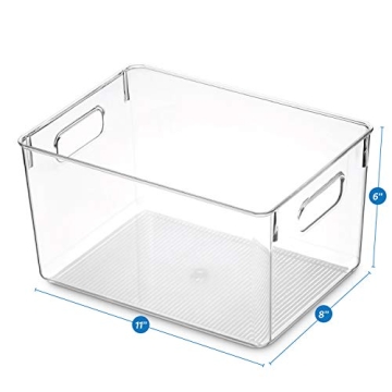Set of 8 Versatile Organizer Bins for Kitchen & Home