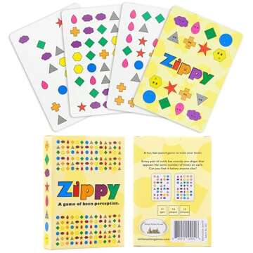 Niche Nation Games Zippy The Amazing Game of Keen Perception - Visual Games for Kids and Adults - Endless Playability for Ages 5-99 - Easy and Quick Card Games