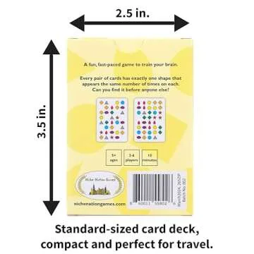 Niche Nation Games Zippy The Amazing Game of Keen Perception - Visual Games for Kids and Adults - Endless Playability for Ages 5-99 - Easy and Quick Card Games