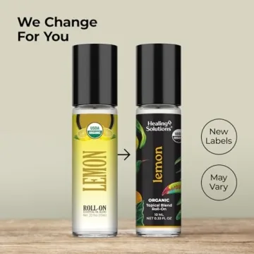 Healing Solutions Organic Lemon Essential Oil Roll-On Set