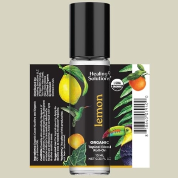 Healing Solutions Organic Lemon Essential Oil Roll-On Set