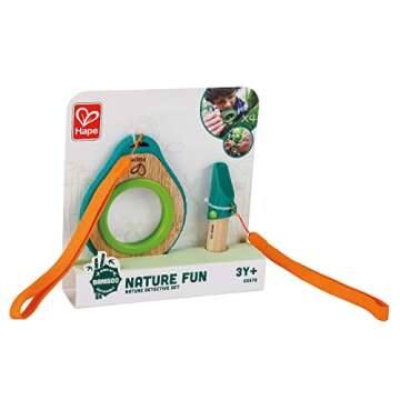 Hape Nature Detective Set| Bamboo & Plant Plastic Detective Playset, Nature Exploration Toys for Out...