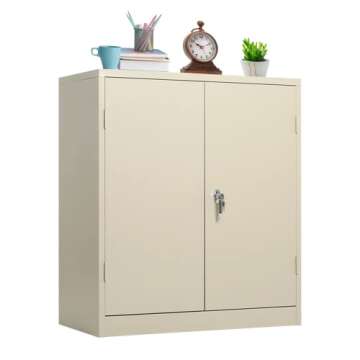 Stylish Greenvelly Lockable Cabinet for Home Office Storage Solutions