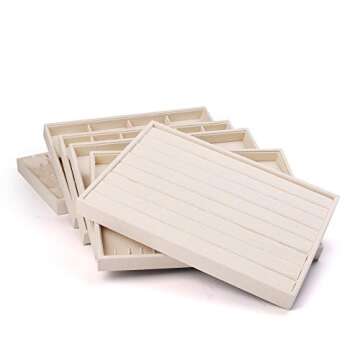 Oirlv Linen Ring Storage Tray for Jewelry Organization