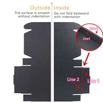 Lmuze Black Shipping Boxes for Small Business Pack of 25-10x8x2.7 inches Cardboard Corrugated Mailer Boxes for Shipping Packaging Craft Gifts Giving Products