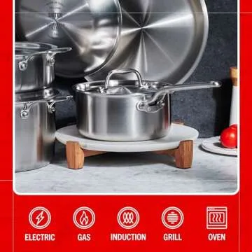Heritage Steel x Eater 10 Piece Cookware Set Made in USA