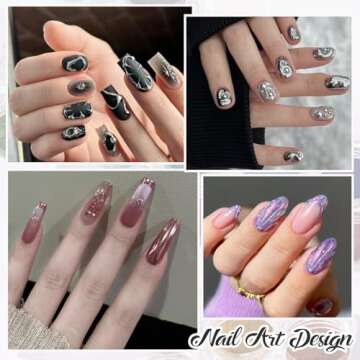 SUTOKAKA 24 Colors Chrome Nail Powder Set Metallic Mirror Effect Holographic Nail Powder Iridescent Aurua Nail Chrome Powder Pigment Dust for Nail Art Decor French Manicure Supplies