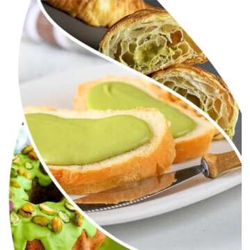 UNIQBITE Pistachio Cream, Natural Sweet Pistachio Butter Spread Paste for Dubai Chocolate Bar, No Palm-Oil, 7 oz (200g)