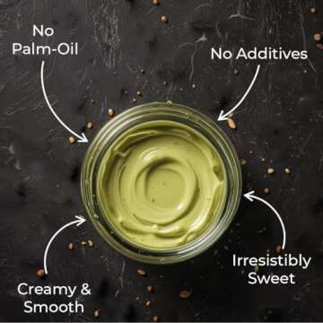 UNIQBITE Pistachio Cream, Natural Sweet Pistachio Butter Spread Paste for Dubai Chocolate Bar, No Palm-Oil, 7 oz (200g)