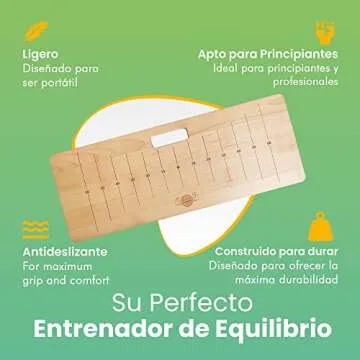 WOODPOWER PowerBoard – 100% Beechwood Handstand & Bodyweight Training Board – Non-Slip, Portable, Durable with Laser-Cut Alignment Guides for Perfect Hand Placement – Ideal for Yoga, Calisthenics, and Fitness Training