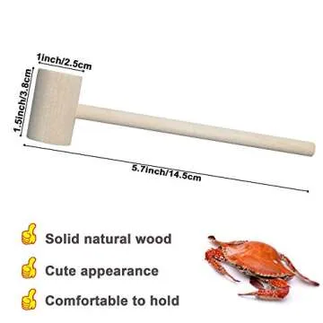 18 Mini Wooden Hammers - Perfect for Playdates and Creative Activities