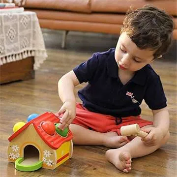 Mini Wooden Hammers for Kids - Versatile Play & Fun