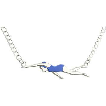Swimming Gift Necklace for Girls & Teens - Swimmer Charm