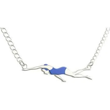 Swimming Gift Necklace for Girls & Teens - Swimmer Charm