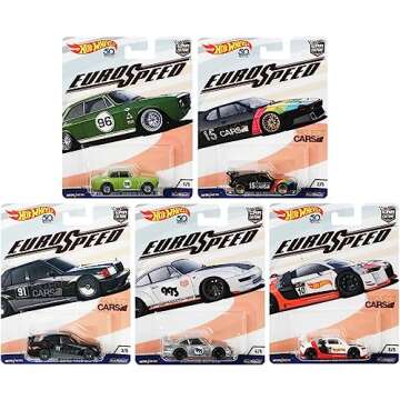 Hot Wheels 1:64 Car Culture 2018 Euro Speed - Set of 5
