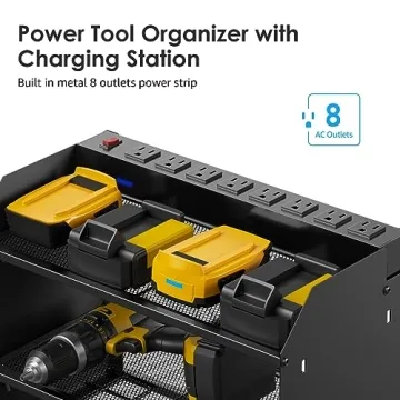 CCCEI Power Tool Organizer with Charging Station
