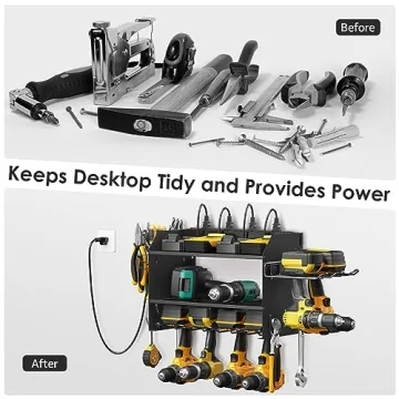 CCCEI Power Tool Organizer with Charging Station