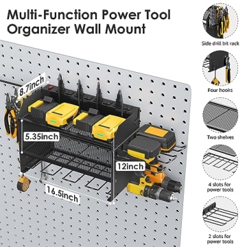 CCCEI Power Tool Organizer with Charging Station