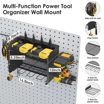 CCCEI Power Tool Organizer with Charging Station