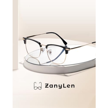 ZanyLen Blue Blocker Glasses for Men Gaming Computer Eyewear