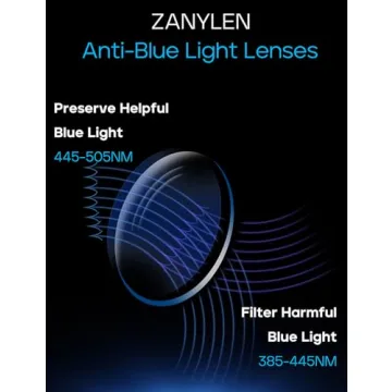 ZanyLen Blue Blocker Glasses for Men Gaming Computer Eyewear