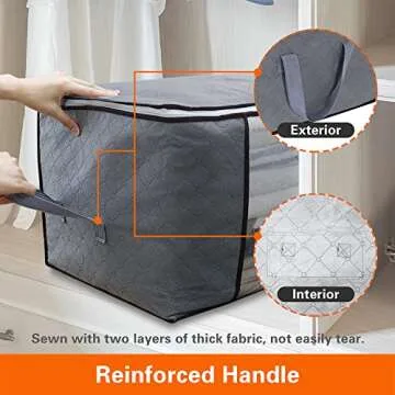 Vieshful 90L Clothes Storage Bags for Smart Organization