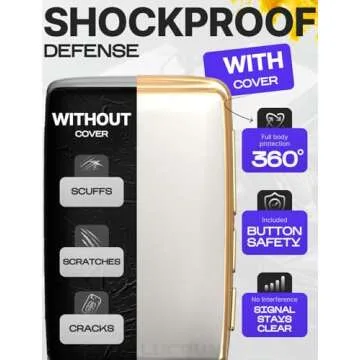 for Mazda CX5 Key Fob Cover and Leather Keychain - TPU Key Case for Mazda 3, 6, CX-5, CX-9, CX-30, CX-50, CX-70 - 2019-2024 Keyfob Cover Compatible with WAZSKE11D0 - White and Gold