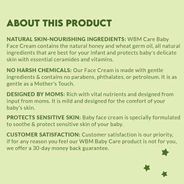 WBM Care Baby Face Cream - Natural Moisturizer for Babies