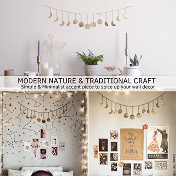 Moon Phase Wall Decor Handmade Celestial Art for Home