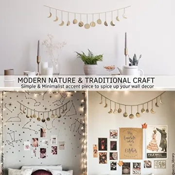 Moon Phase Wall Decor Handmade Celestial Art for Home