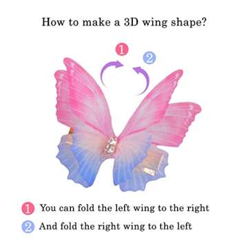 Colorful 20 Piece Butterfly Hair Clips for Women & Girls