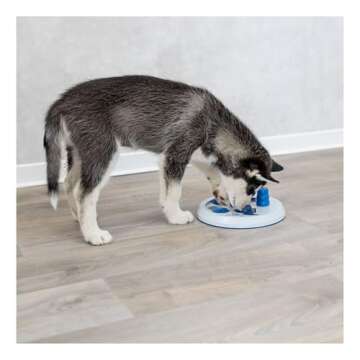 TRIXIE Flip Board Dog Puzzle Toy, Intermediate (Level 2) Strategy Game, Dog Activity Treat Toy for Dogs