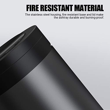 THIKPO Smokeless Car Ashtray, Portable Design, LED Light