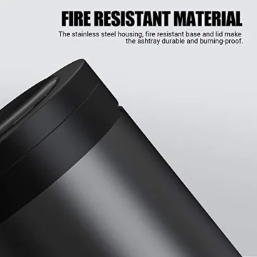 THIKPO Smokeless Car Ashtray, Portable Design, LED Light