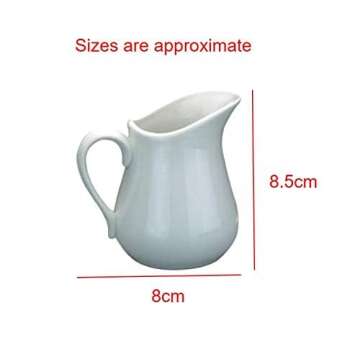 Mini Ceramic Pitcher 4 oz (125ml) 3.3" high very small