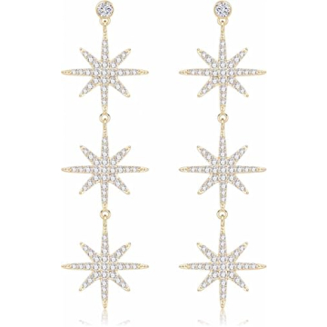 Blingsoul Gold Star Dangle Earrings for Every Occasion