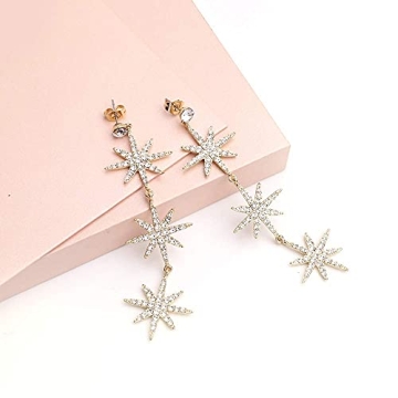 Blingsoul Gold Star Dangle Earrings for Every Occasion