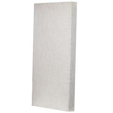 ATS Acoustics Sound Absorbing Noise Dampening Acoustic Panel Wall Treatment 24" x 48" x 4" Beveled Edge (Ivory)