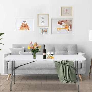 SKONYON 6FT Folding Table – Lightweight and Portable